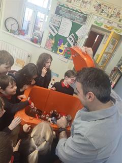 New Bottle Recycling Bin at Rushall NS!